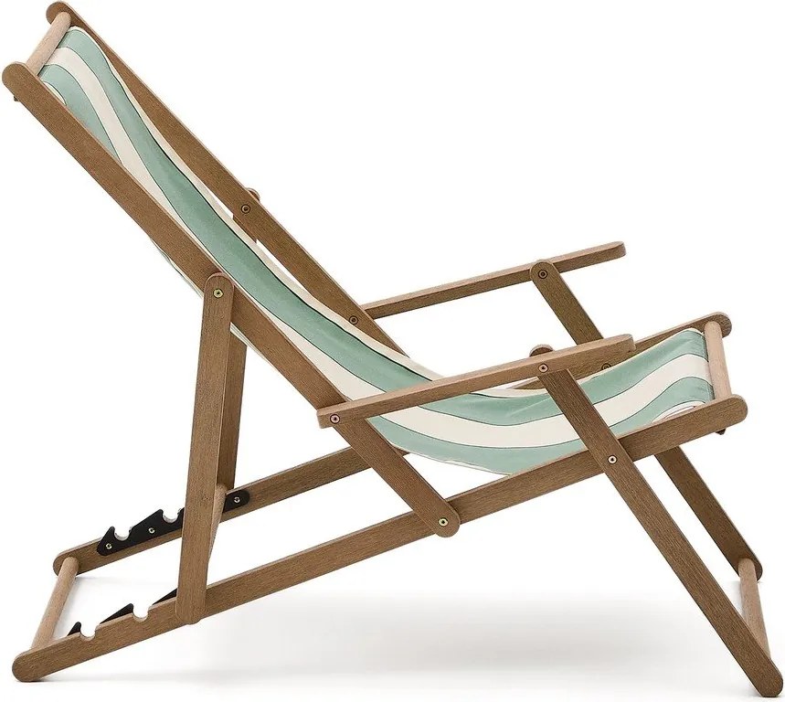 Zöld tömörfa kerti napozóágy Vilara – Kave Home