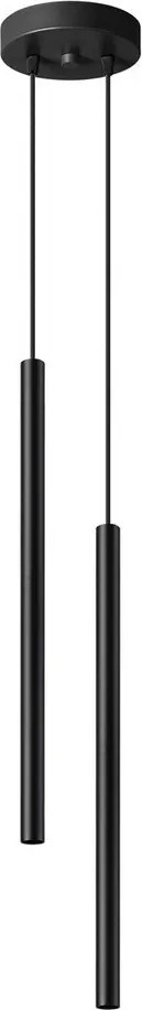 Fekete fém függőlámpa ø 15 cm Fideus – Sollux