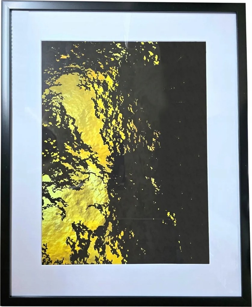 Képkeret kép 40 x 50 fekete absztrakt