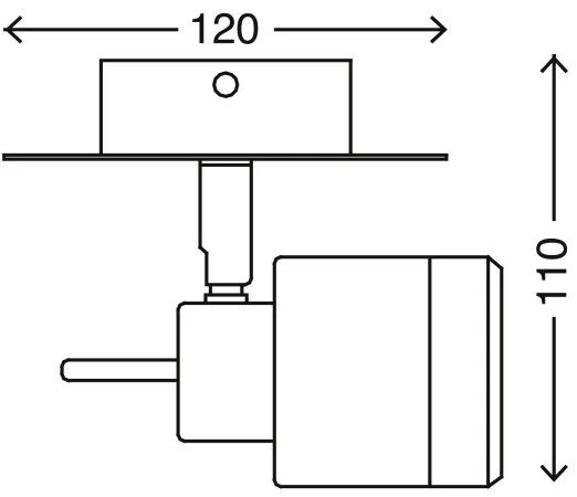 Briloner 2733-018 - LED Fürdőszobai fali lámpa SPLASH LED/4W/230V IP44