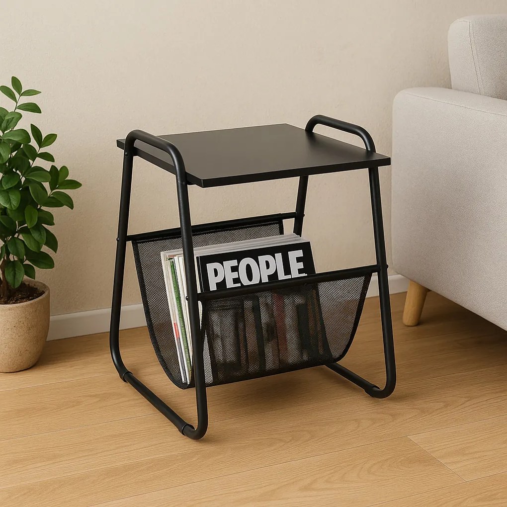 Kerek puff fa lábakkal 30 x 28 cm