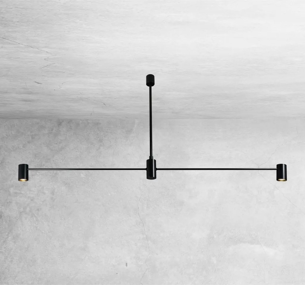 ANTIGO 5634 DAKATA Loft Mennyezeti Lámpa Fekete GU10 IP20