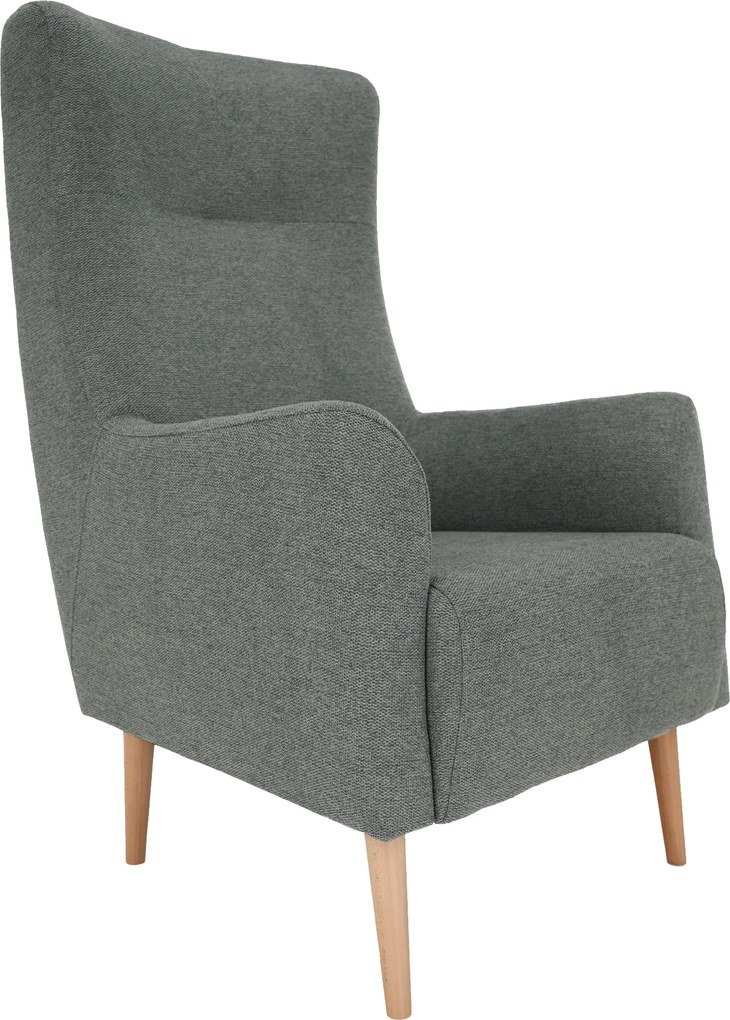 Füles fotel, mentol/tölgy, SAMY