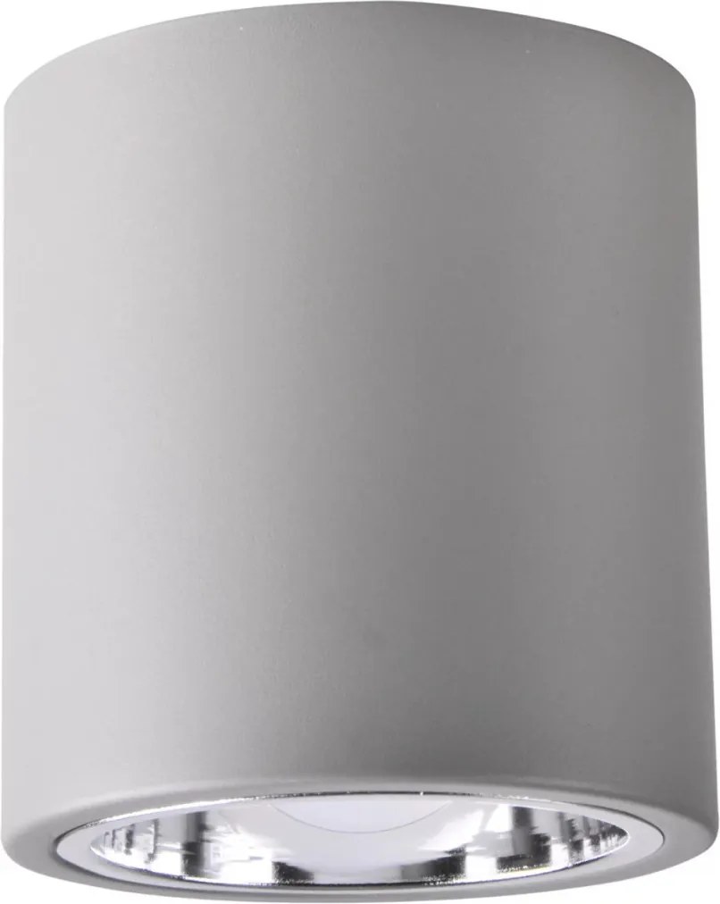 POLUX 312426 JUPITER Hengeres Mennyezeti Lámpa Szürke E27 IP20