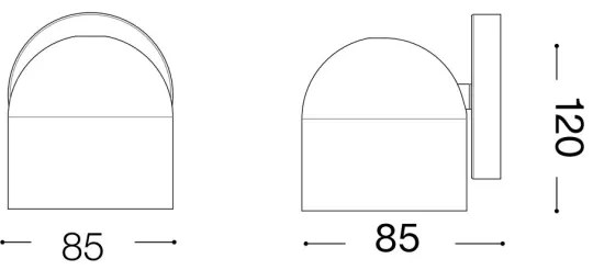 Ideal Lux - LED Fali spotlámpa DODO 1xGX53/9W/230V réz