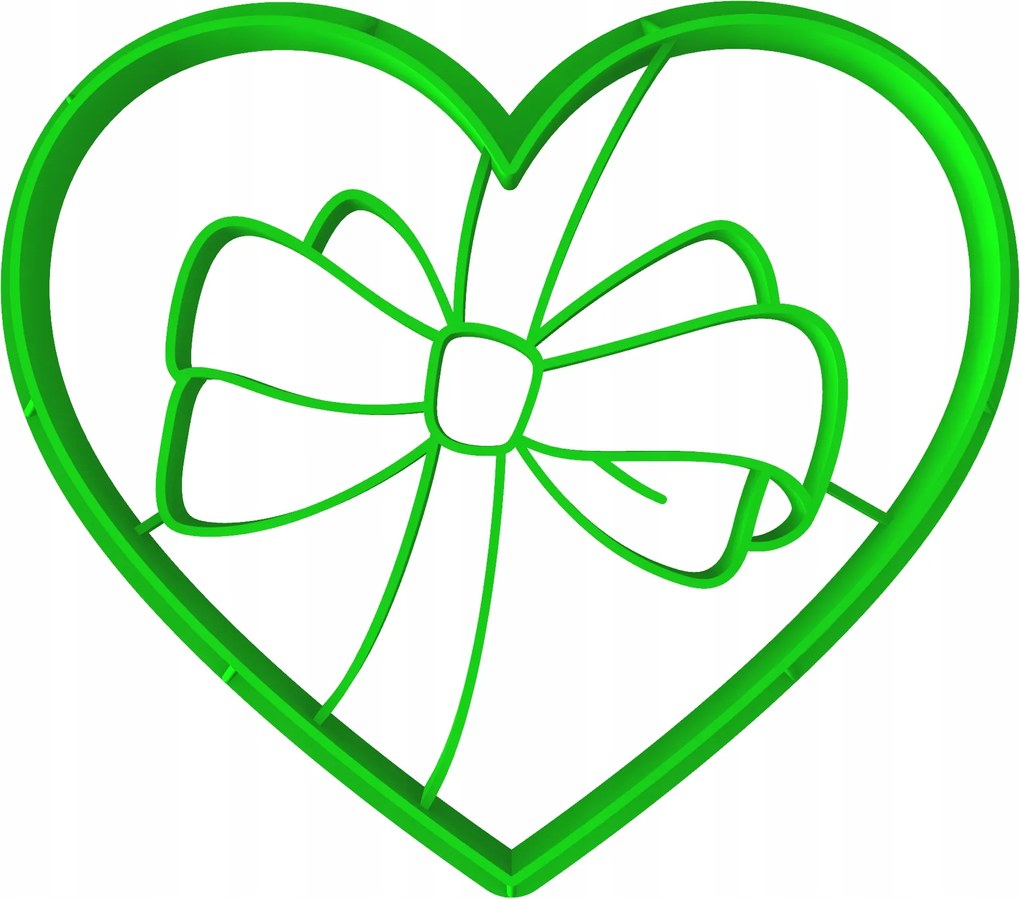 Forma Lyukasztó Sütemény- és Mézeskalácsvágó Valentin Napra Szív 8cm