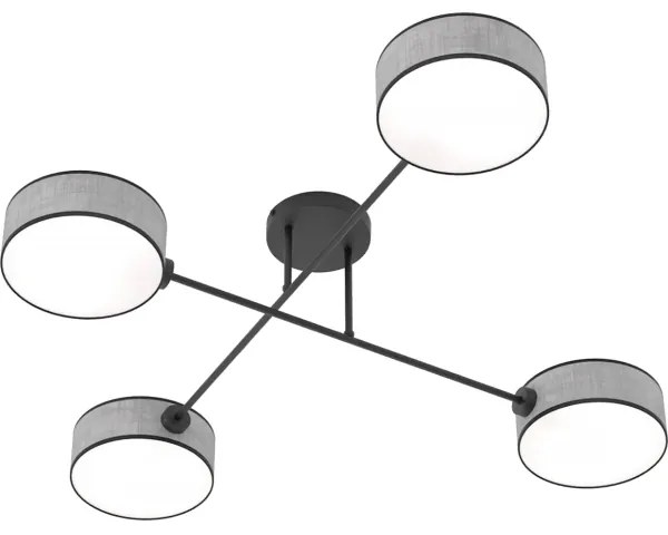 Felületre szerelt csillár MAGA 4xE14/10W/230V szürke