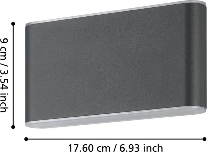 EGLO 901026 GRUTTI Modern Kültéri Fali Lámpa LED IP65