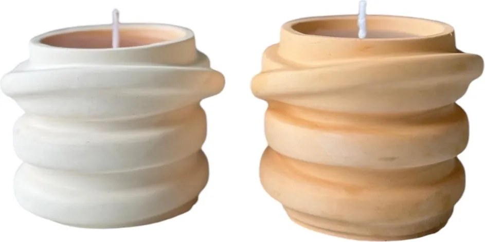 Glamour gyertyaszett, 8×7 cm