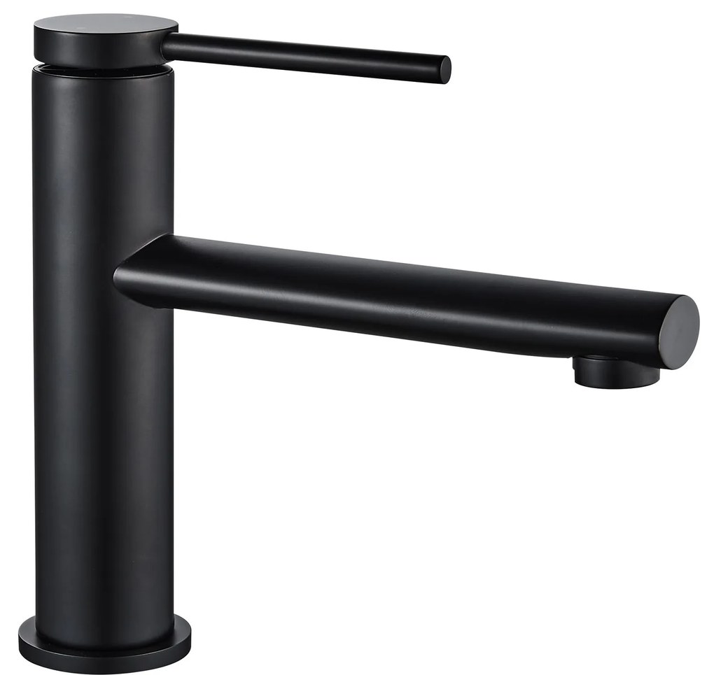 Fürdőszobai csaptelep Rea Oval Low Black