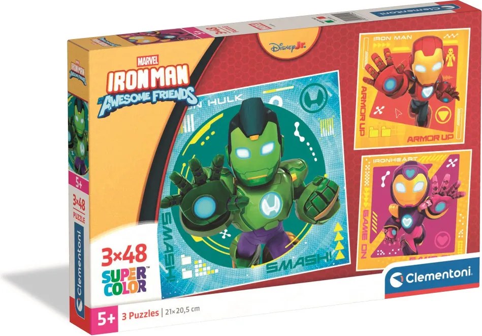 A Vasember és szupercsapata Hero Squad 3x48 db-os puzzle Clementoni