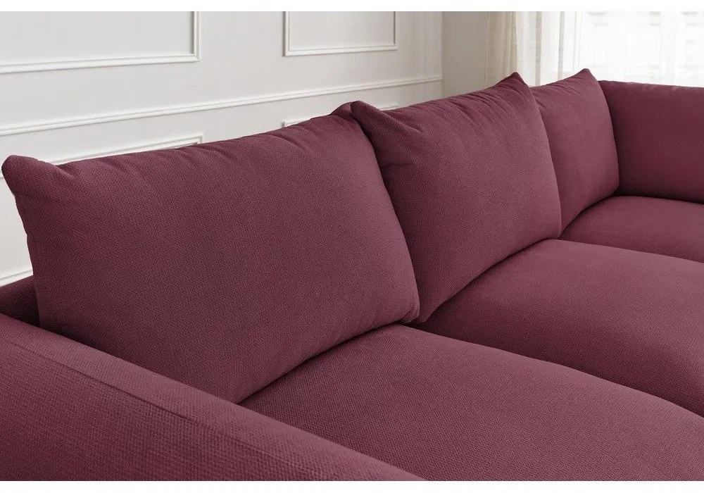 Borvörös sarokkanapé Ernest – Bobochic Paris