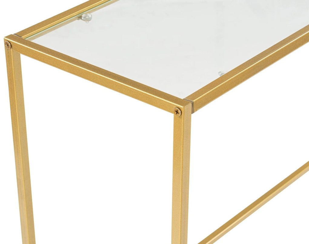 Konzolasztal Canvas - Gold