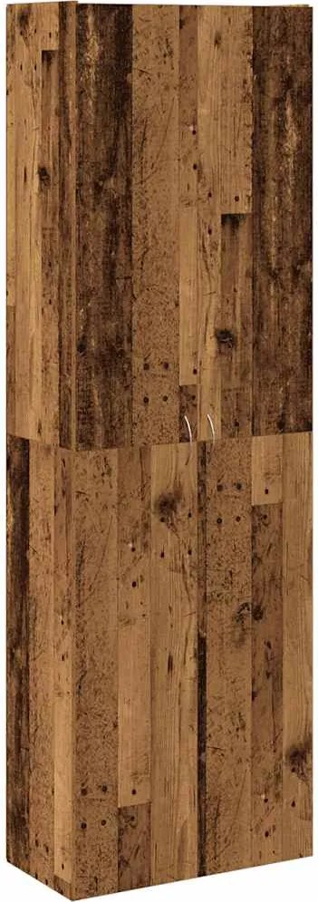 vidaXL antik fa színű szerelt fa magasszekrény 60 x 32 x 190 cm