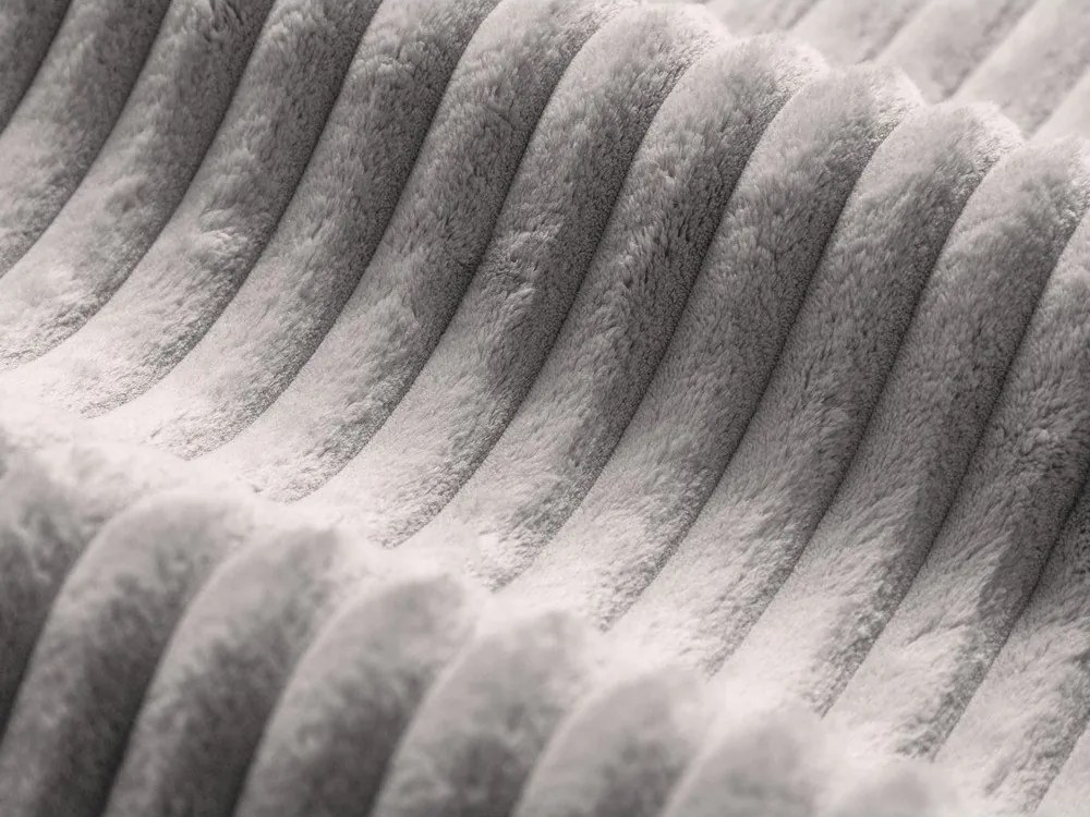 Világosszürke kárpitozott ágyneműtartós franciaágy ágyráccsal 200x200 cm Martina – Micadoni