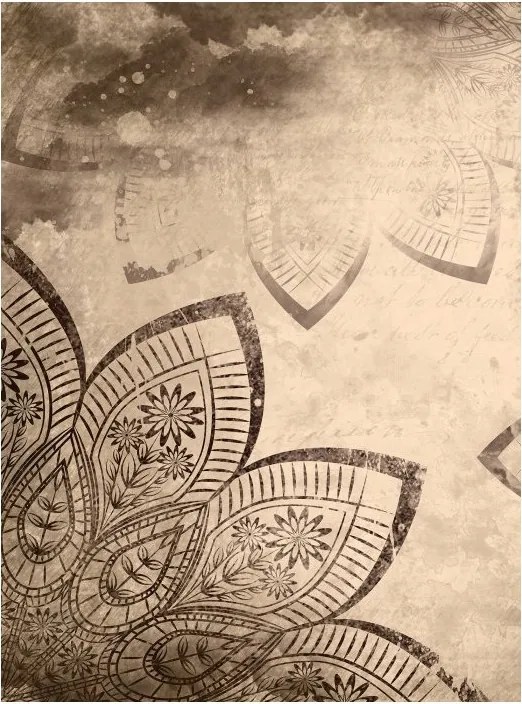 Flizelin fotótapéta Mandalák és textúrák Boho Zen Minimalizmus 206x275 +ragasztó