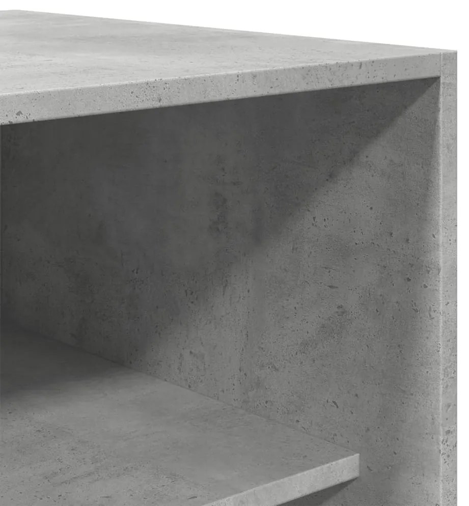 betonszürke szerelt fa ruhásszekrény 50 x 50 x 200 cm