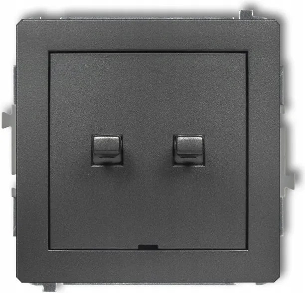 Grafit dupla amerikai kapcsoló Deco Karlik