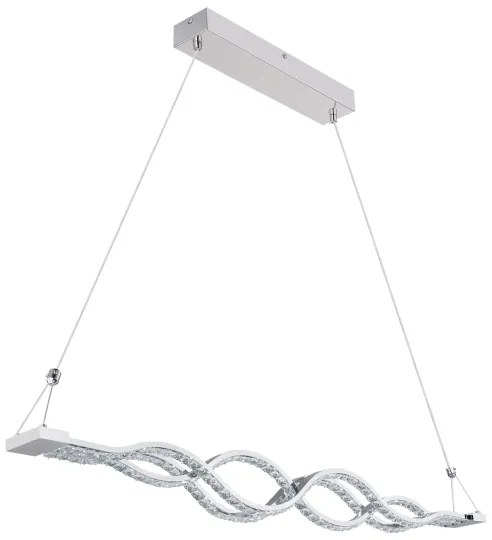 Globo 67109-30 - LED Szabályozható csillár zsinóron PILLA 1xLED/30W/230V + távirányító