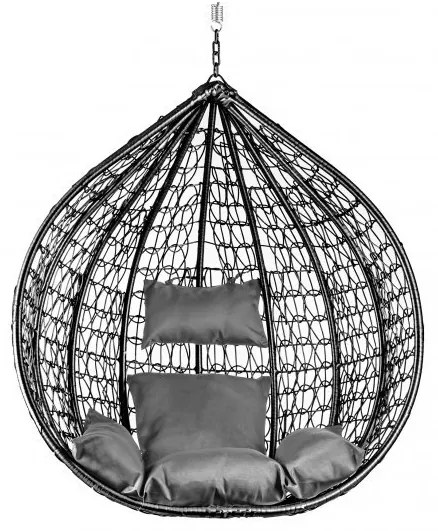 AKCIÓ Fekete függőszék KOKON állvány nélkül II. osztály