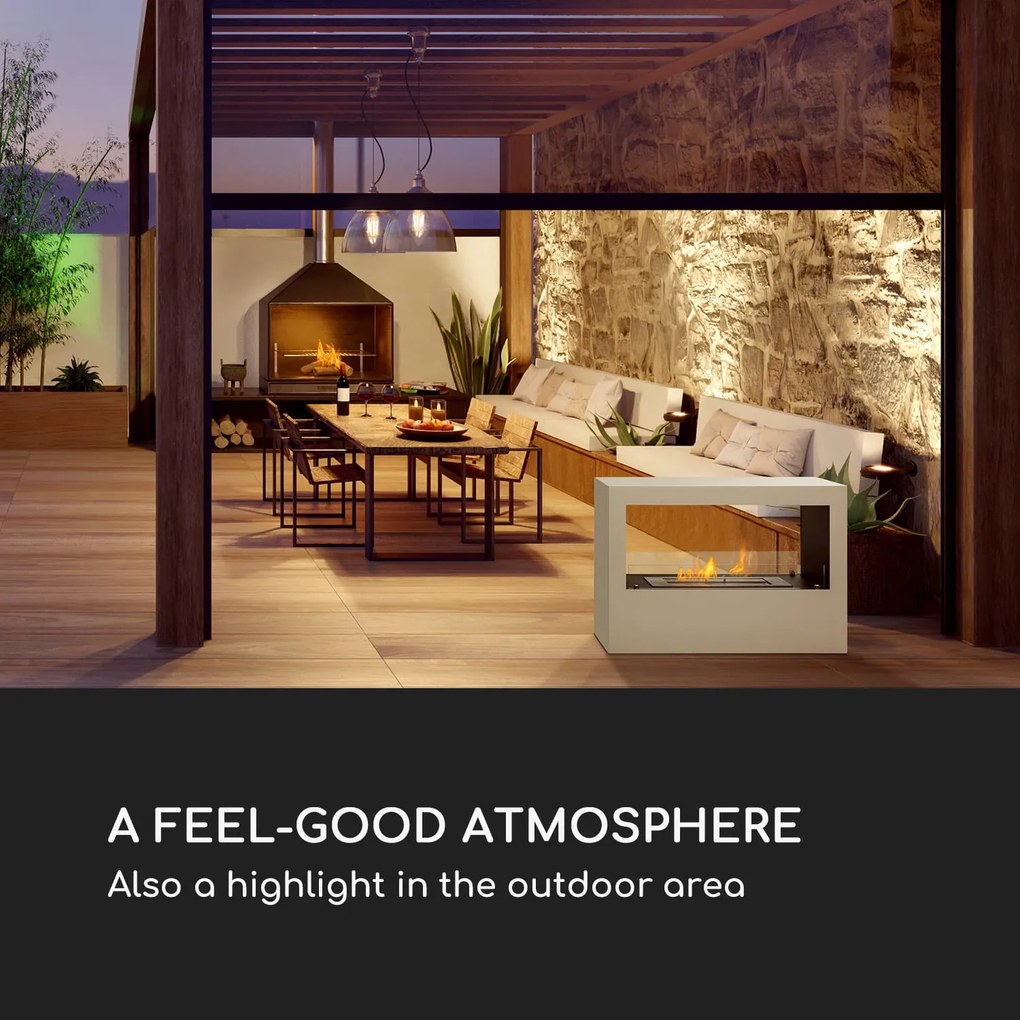 Blumfeldt Fiamme Scoppi, etanol kandalló, rozsdamentes acél égő, 3 l, 5-6 h égési idő