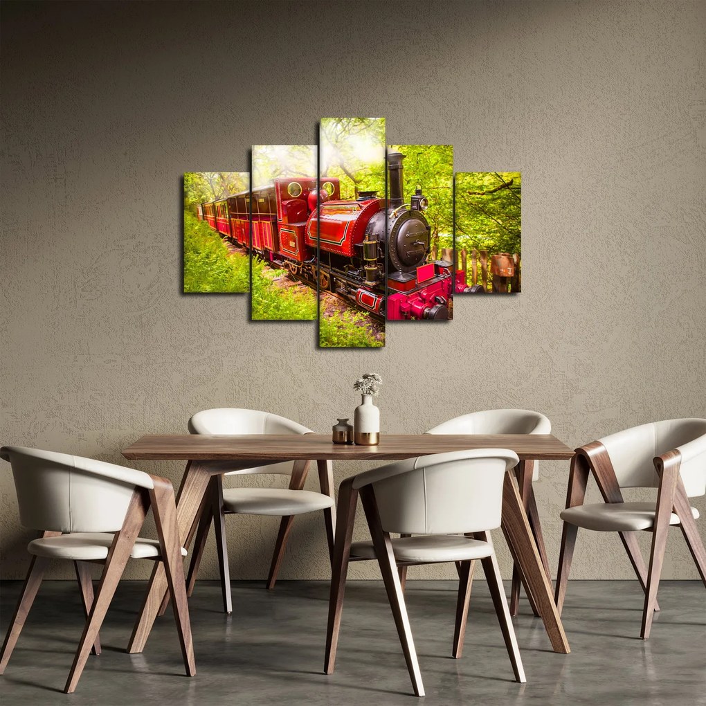 Egy gőzvonat képe (150x105 cm)
