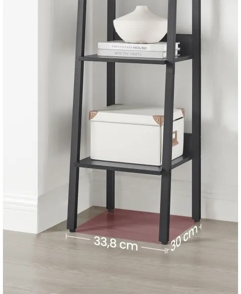 NAVARO fekete könyvespolc