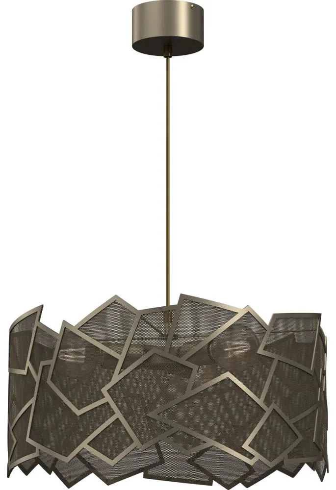 Csillár zsinóron CAMO 3xE27/15W/230V arany