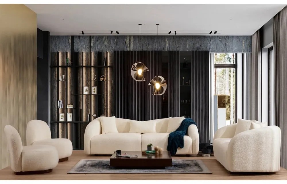 Krémszínű kanapé 236 cm Venedik – Artie