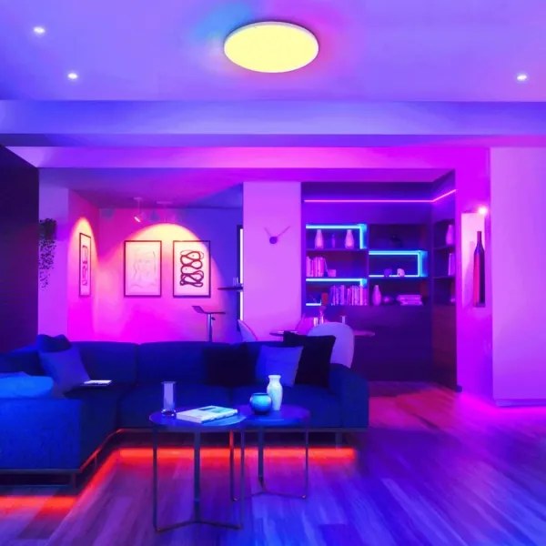 Aigostar LED RGBW fürdőszobai lámpa 18W 230V 30 cm IP44 dimm + távirányító