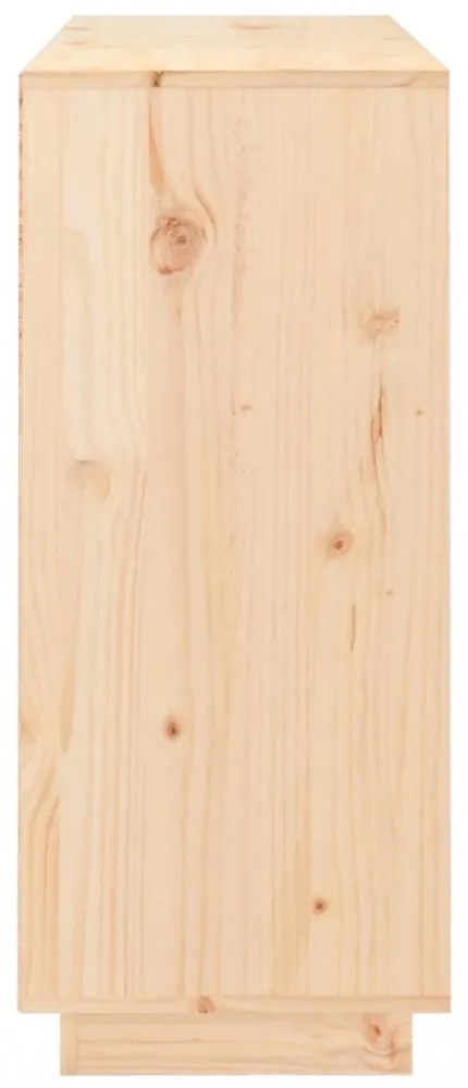 tömör fenyőfa tálalószekrény 104,5x34x80 cm