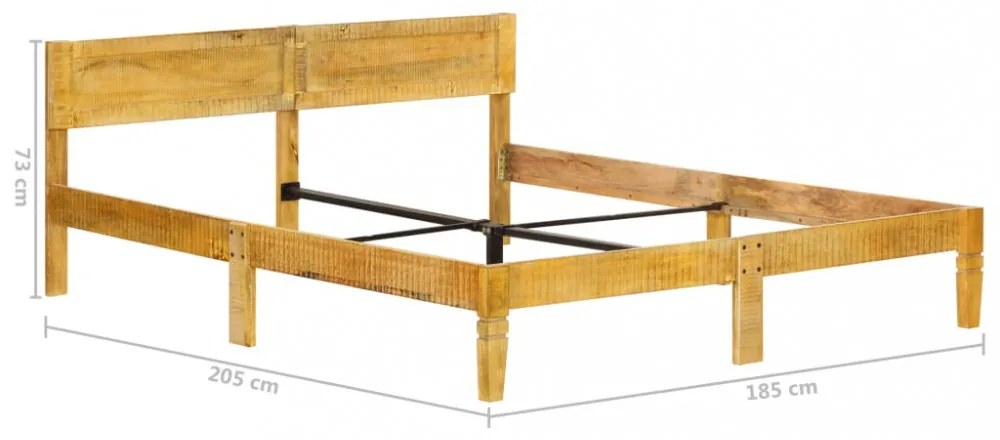tömör mangófa ágykeret 180 cm