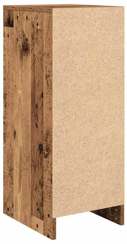 antik fa színű szerelt fa cipősszekrény 29,5x34x76 cm