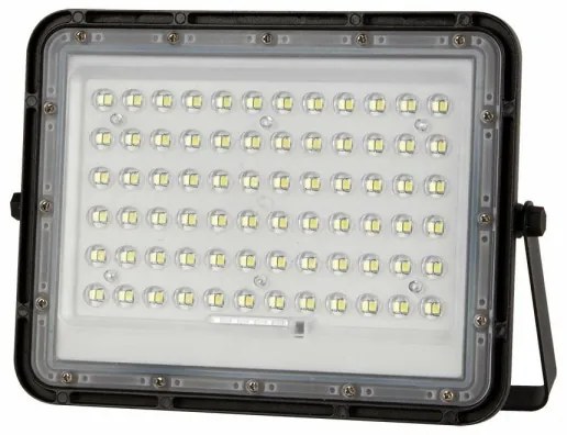 LED Kültéri napalemes reflektor LED/15W/3,2V IP65 6400K fekete + + távirányító