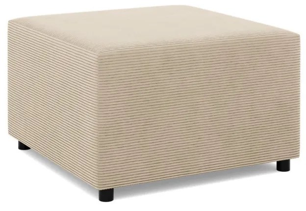 Zeus puff, kordbársony, 70x70, bézs