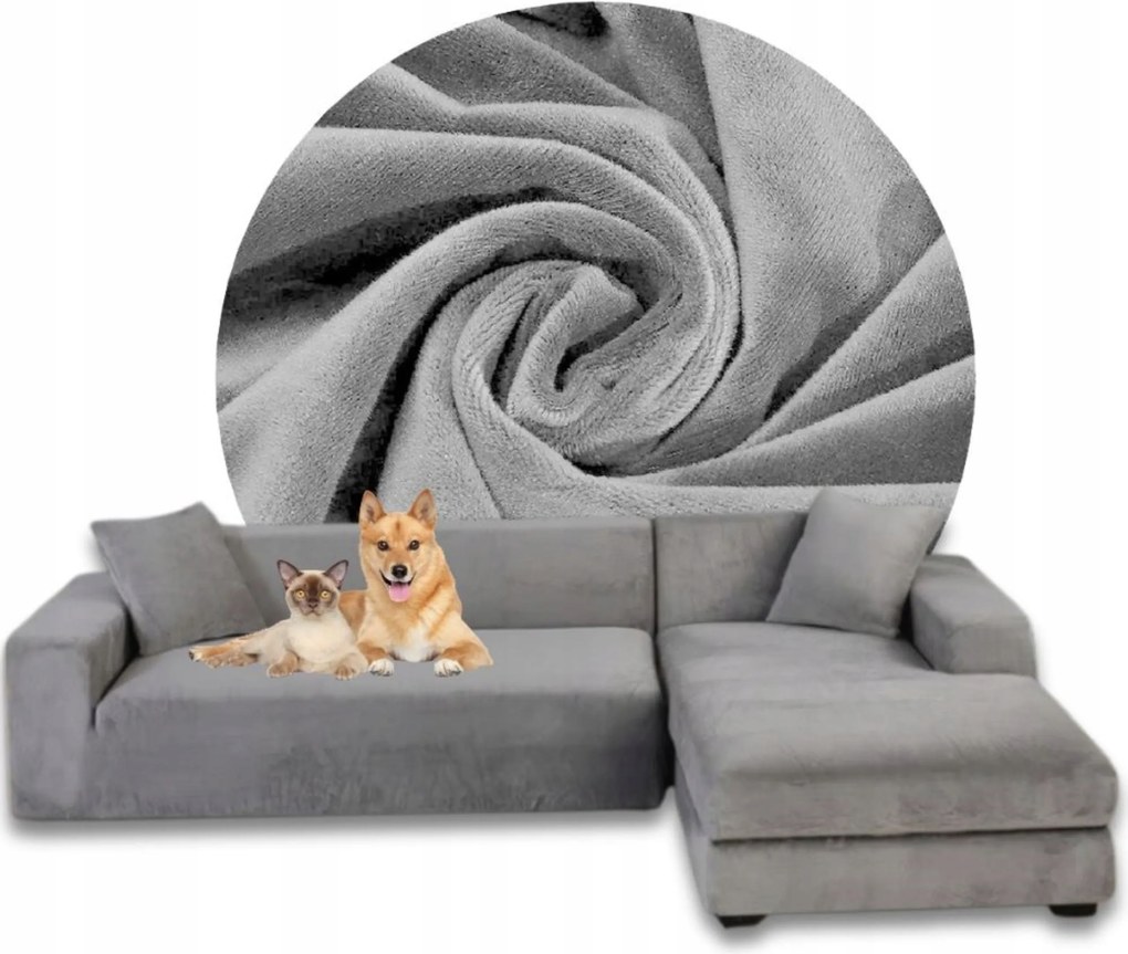 Sarok Huzat Kanapé Velúr Prémium Plüss Jobbos 2+2OS Oeko-tex