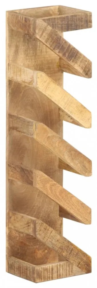 vidaXL tömör mangófa bortartó állvány 5 palackhoz