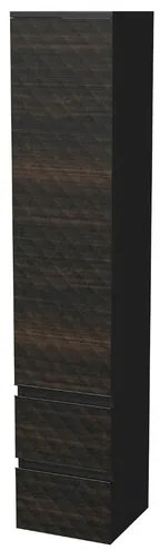 Fürdőszobaszekrény magas SAT Cube Way 32,5x163x33 cm barna matt CUBE3DV351DL2ZHP