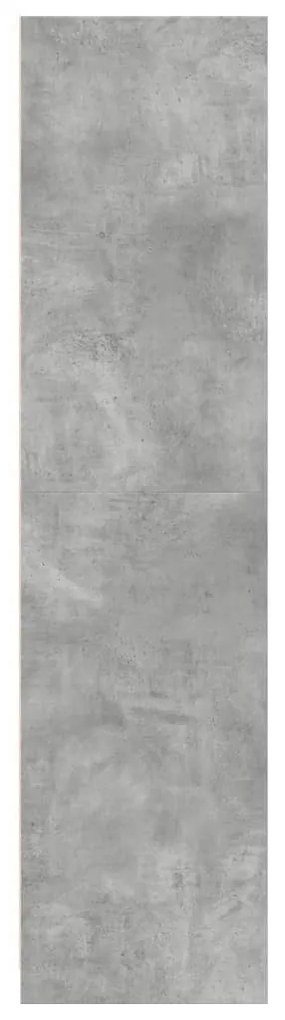betonszürke szerelt fa ruhásszekrény 80 x 50 x 200 cm