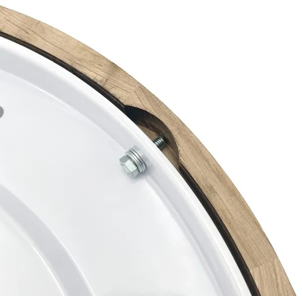 Brilagi - LED mennyezeti lámpatest CARVALHO SLIM SMOKEY LED/36W/230V tölgy, átmérő 37,5 cm