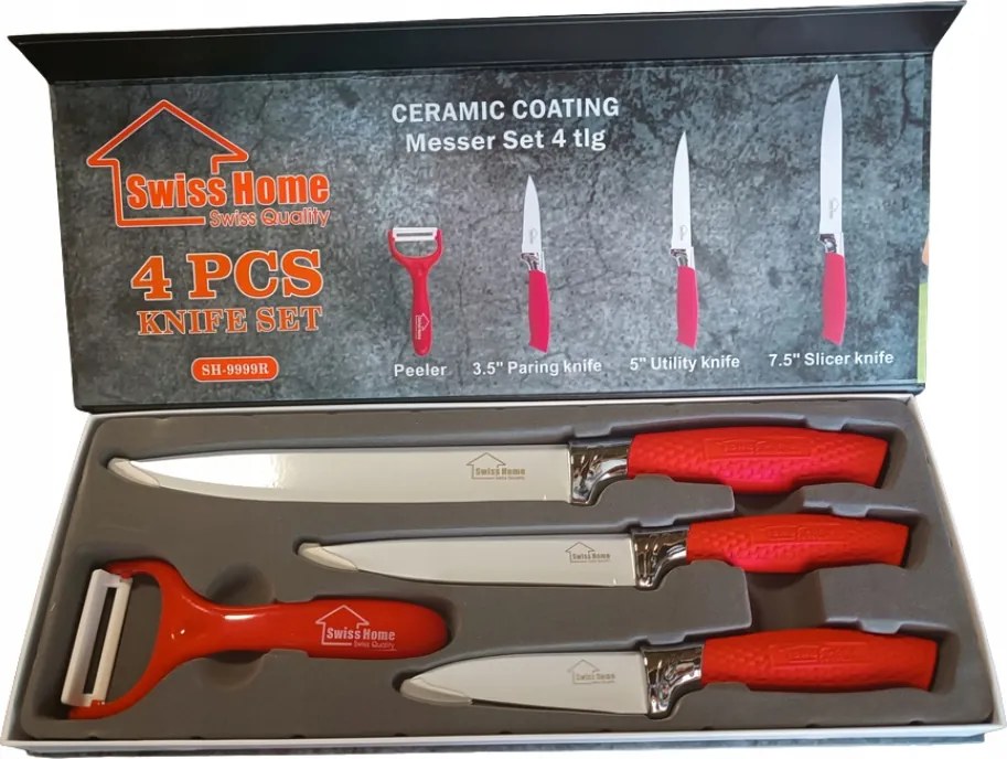 Késkészlet Dobozban SwissHome 3 db Hámozó