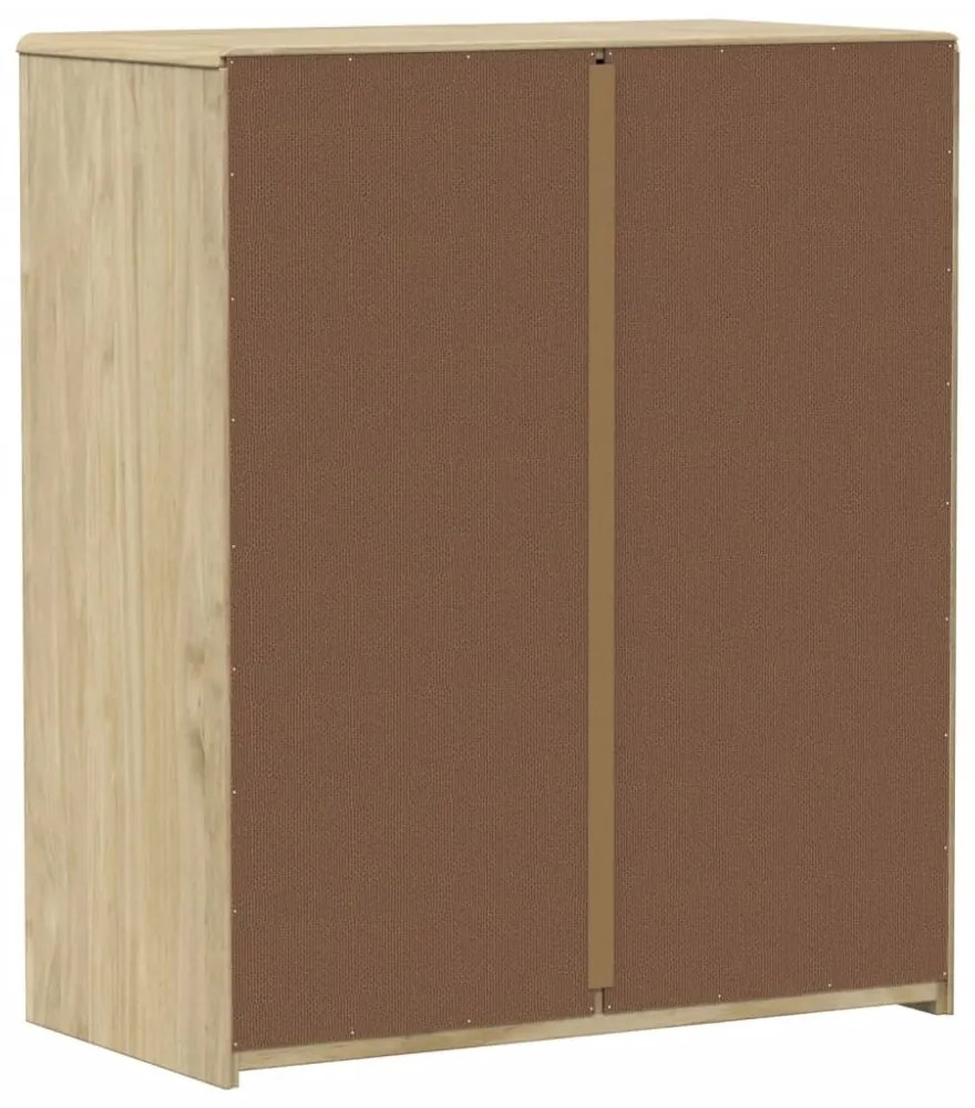 SAUDA tölgy tömör fenyőfa fiókos szekrény 76,5 x 39 x 91 cm
