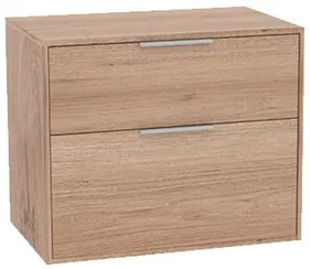 Roca Optica fürdőszobaszekrény mosdó nélkül 78,5x56,5x45,5 cm tölgy OPTDESK802ZO