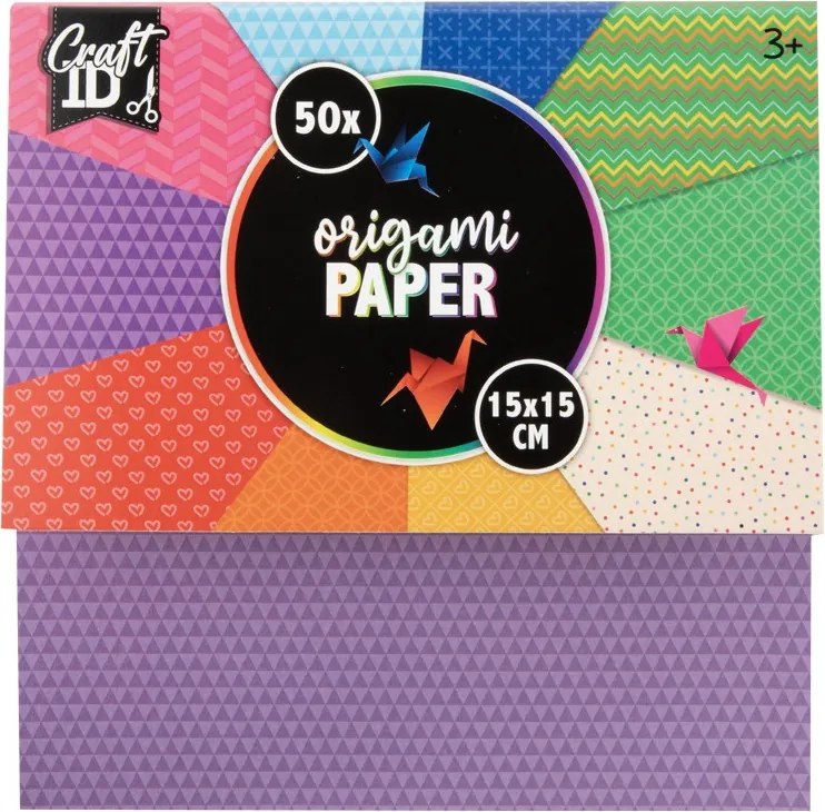 Színes Craft origami papír 15x15 cm