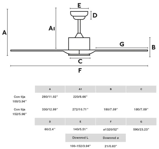 FARO 33750DCWT-Mennyezeti ventilátor LUZON L fehér átm. 132 cm WT + távirányítás