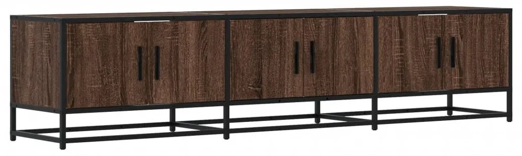 barna tölgy színű szerelt fa TV-szekrény 180 x 35 x 41 cm