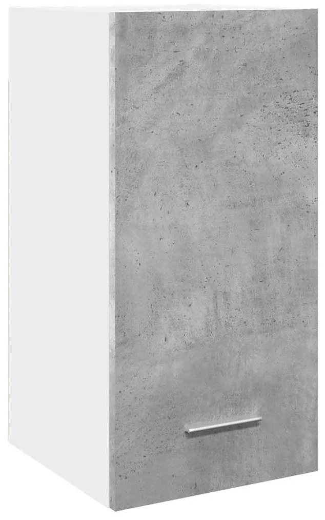 betonszürke szerelt fa függő szekrény 30 x 31 x 60 cm