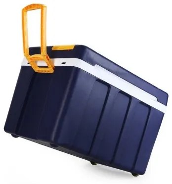 Kerekes hűtőláda 60W/230/12V 50 l kék/sárga