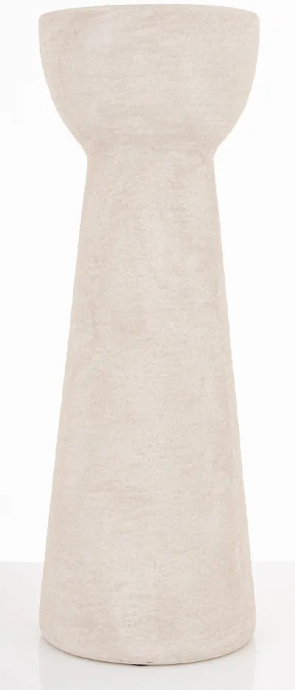 Evora design Váza kerámia fehér 35x12.5x12.5cm