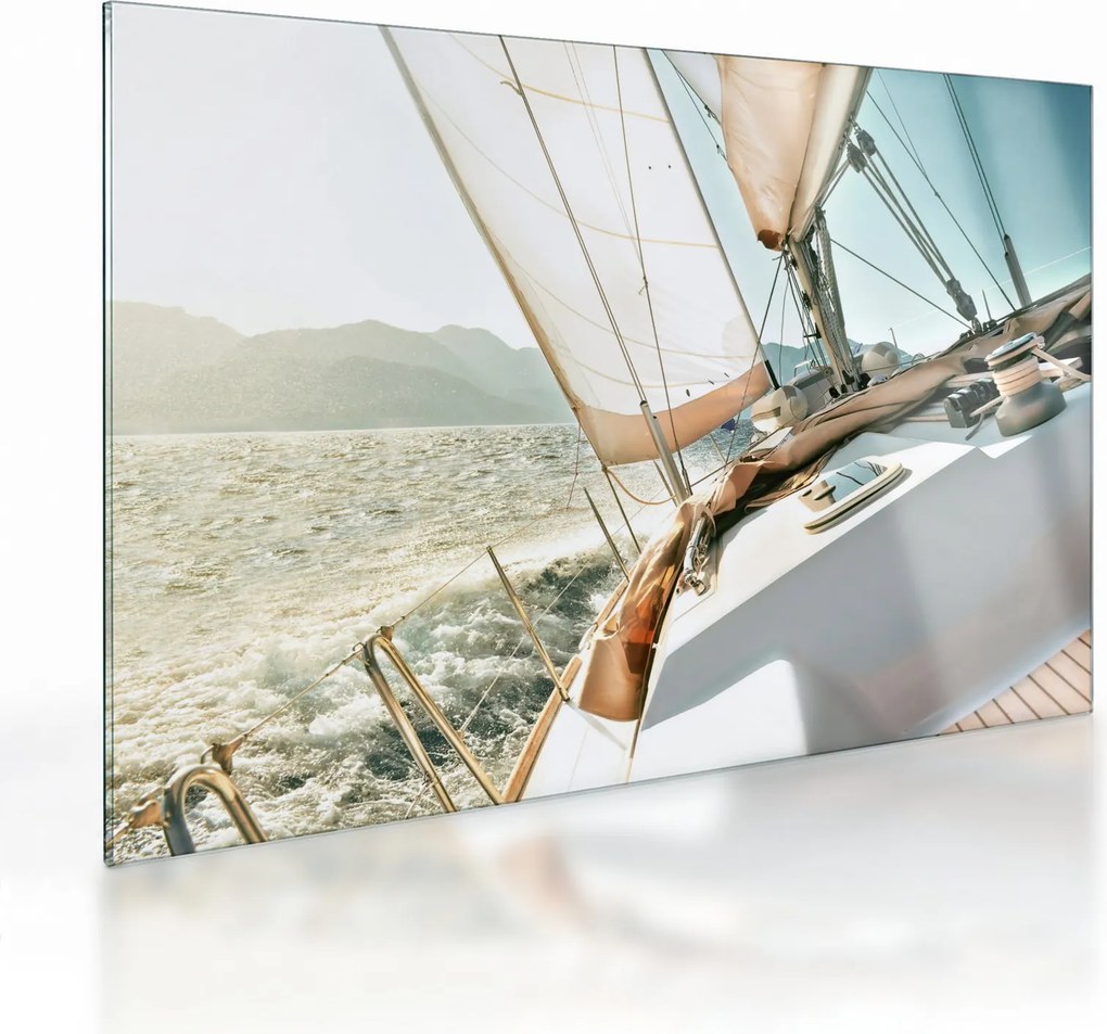 Üveg kép - Yacht (70x50 cm)